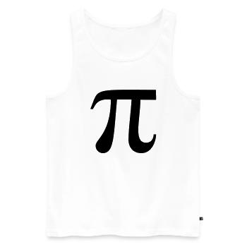 Pi / Kreiszahl - Männer Premium Bio Tank Top - Weiß - Vorne - Michal (187cm)