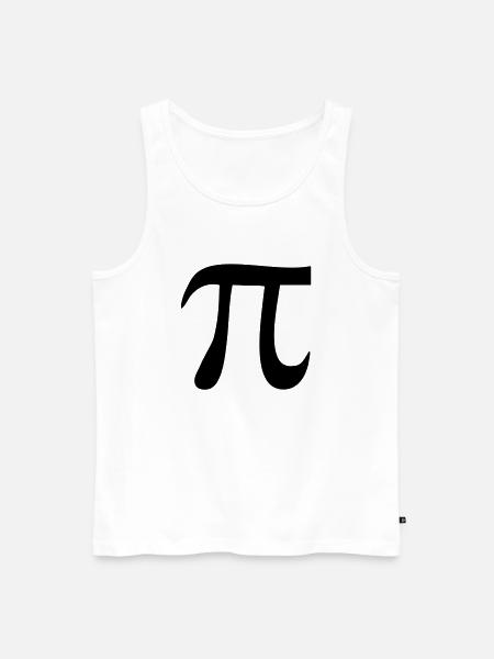 pi - Männer Premium Bio Tank Top - Weiß