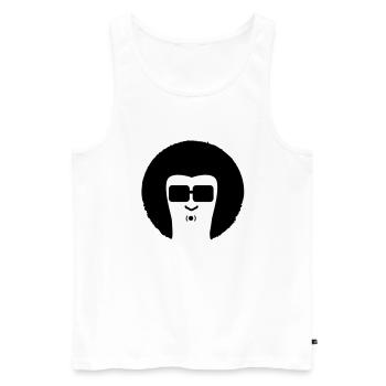 man3_f1 - Männer Premium Bio Tank Top - Weiß - Vorne - Michal (187cm)