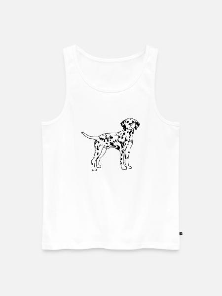 Dalmatian eu - Men's Premium Organic Tank Top - white