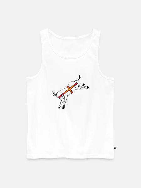 guernseydonkey - Men's Premium Organic Tank Top - white