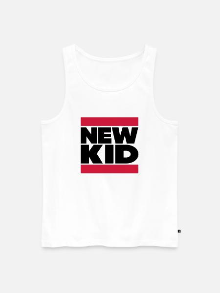 New Kid in Dubstep Look - Men's Premium Organic Tank Top - white
