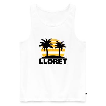 Lloret de mar - Männer Premium Bio Tank Top - Weiß - Vorne - AI Model Male 178 light (178cm)