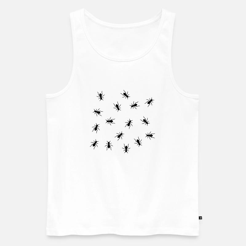 Ants Design - Männer Premium Bio Tank Top - Weiß