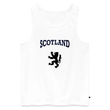 scotland - Débardeur bio Premium Homme - blanc - Devant - Michal (187cm)