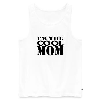 I'm the cool Mom - Männer Premium Bio Tank Top - Weiß - Vorne - Michal (187cm)