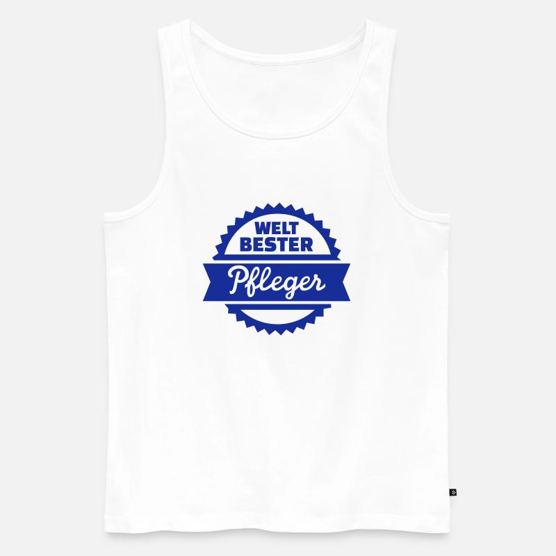 Pfleger - Männer Premium Bio Tank Top - Weiß