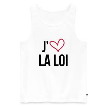 Rechtsanwalt / Advokat / Anwalt / Richter / Recht - Männer Premium Bio Tank Top - Weiß - Vorne - Michal (187cm)