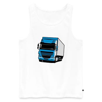 Truck truck trailer - Men's Premium Organic Tank Top - white - Front - Michal (187cm)