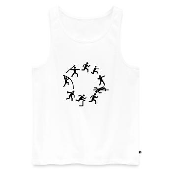 Decathlon - Men's Premium Organic Tank Top - white - Front - AI Model Male 178 light (178cm)