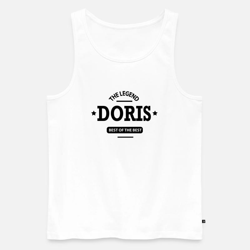 doris - Männer Premium Bio Tank Top - Weiß