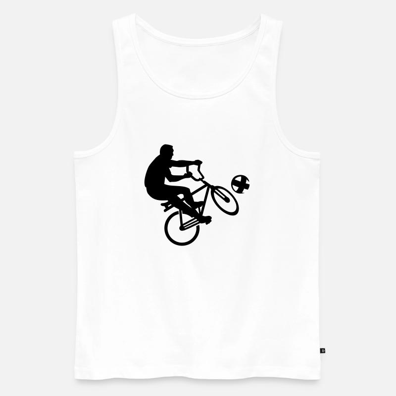 Radball - Männer Premium Bio Tank Top - Weiß