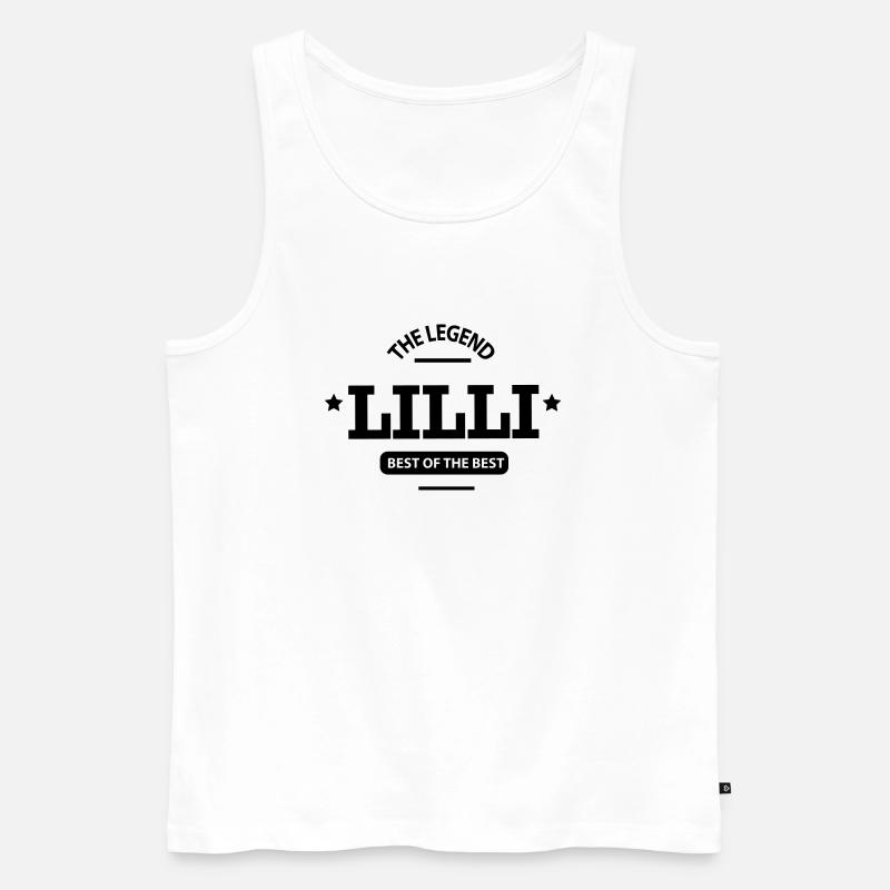 lilli - Männer Premium Bio Tank Top - Weiß