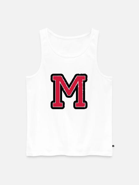 m_02 - Men's Premium Organic Tank Top - white