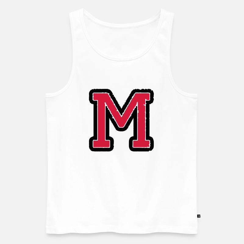 m_02 - Männer Premium Bio Tank Top - Weiß