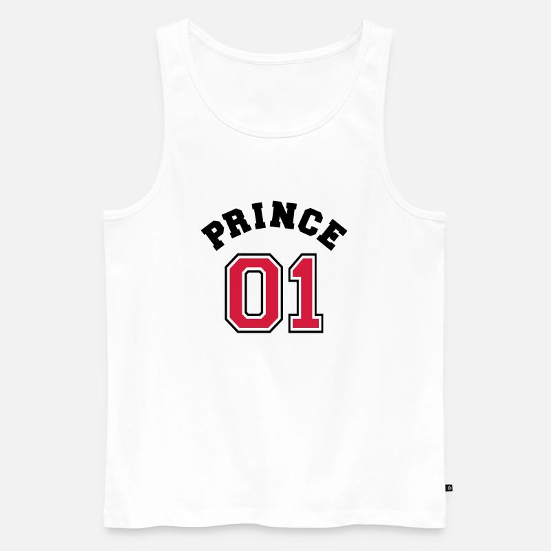 Princess 01 - Männer Premium Bio Tank Top - Weiß