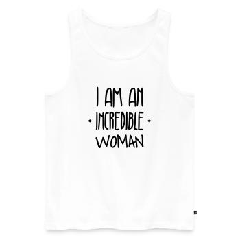 Mädchen / Fee / Prinzessin / Baby - Männer Premium Bio Tank Top - Weiß - Vorne - AI Model Male 178 light (178cm)