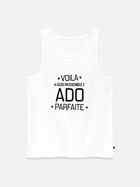 adolescent / enfant / ado / adolescente - Débardeur bio Premium Homme - blanc