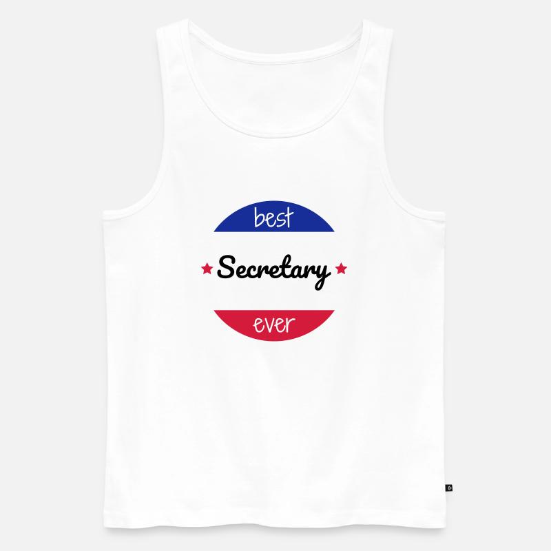 Sekretärin / Sekretariat / Assistenten / Manager - Männer Premium Bio Tank Top - Weiß