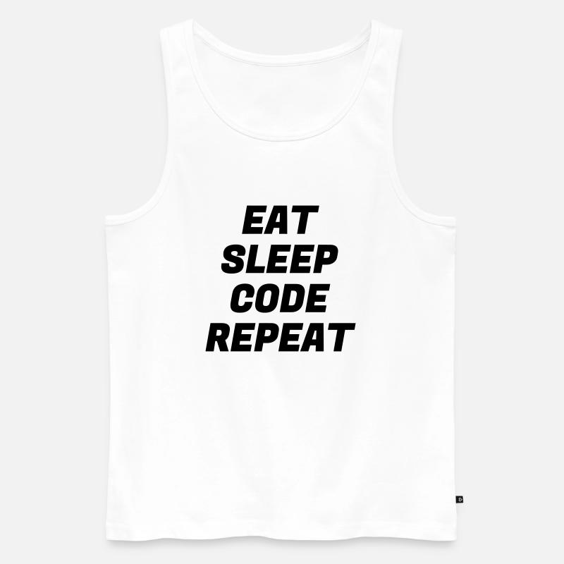 Entwickler / Informatiker / Programmierer / - Männer Premium Bio Tank Top - Weiß