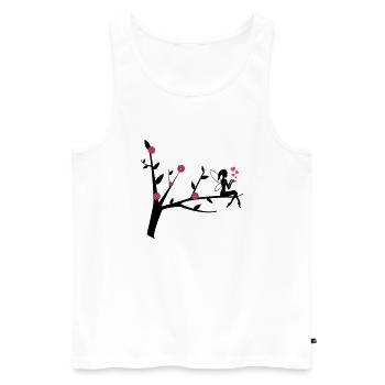 elfe_002 - Männer Premium Bio Tank Top - Weiß - Vorne - Michal (187cm)