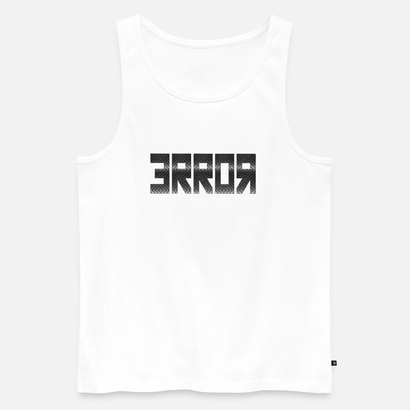 Fehler-Code - Männer Premium Bio Tank Top - Weiß