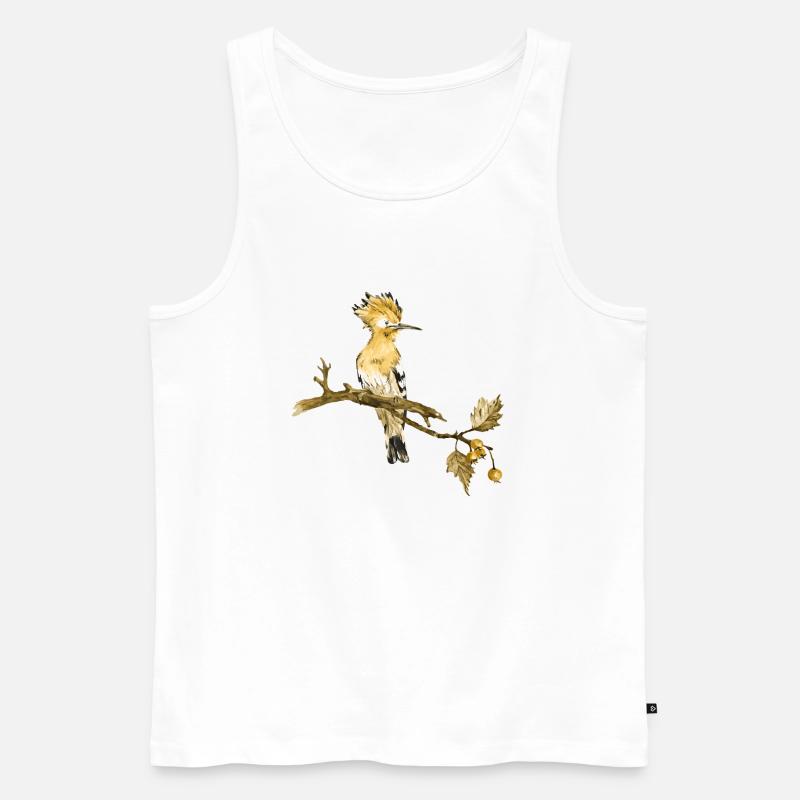 Bunter Vogel - Männer Premium Bio Tank Top - Weiß