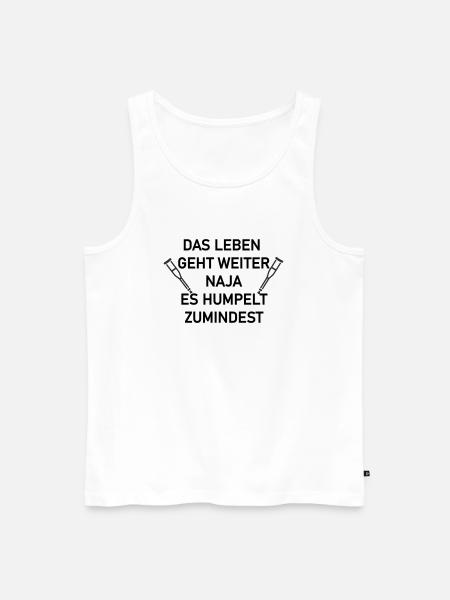 Das leben geht weiter - Männer Premium Bio Tank Top - Weiß