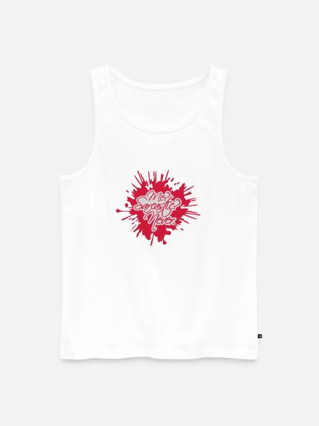 me sarcastic never quote - Men's Premium Organic Tank Top - white