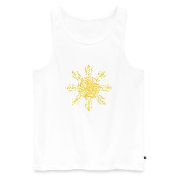 Philippines Filipino Pogi Vintage Sweet I Gift - Men's Premium Organic Tank Top - white - Front - Michal (187cm)