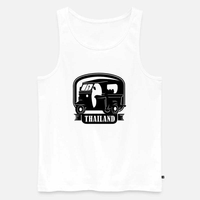 Thailand - Männer Premium Bio Tank Top - Weiß