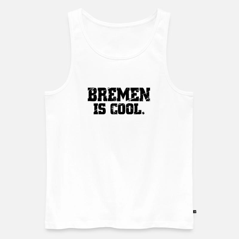 Bremen - Männer Premium Bio Tank Top - Weiß