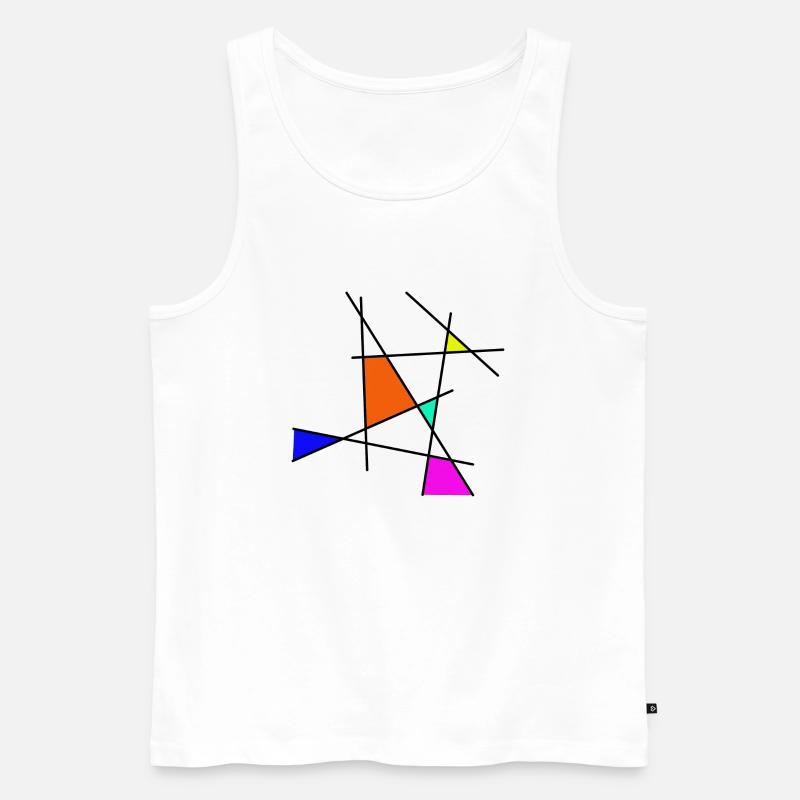 farbhalma 1 - Männer Premium Bio Tank Top - Weiß
