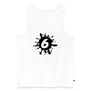 6 - Débardeur bio Premium Homme - blanc - Devant - Michal (187cm)
