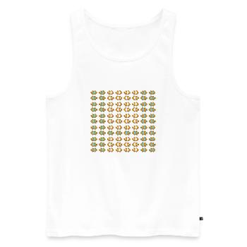 Meer an Nemo Fische - Männer Premium Bio Tank Top - Weiß - Vorne - Michal (187cm)