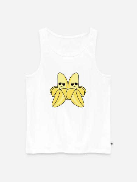 Cool Bananas - Men's Premium Organic Tank Top - white
