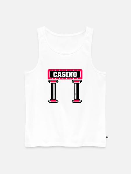 Casino Vegas Pillar - Men's Premium Organic Tank Top - white
