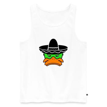 mexico duck 02 - Männer Premium Bio Tank Top - Weiß - Vorne - Michal (187cm)