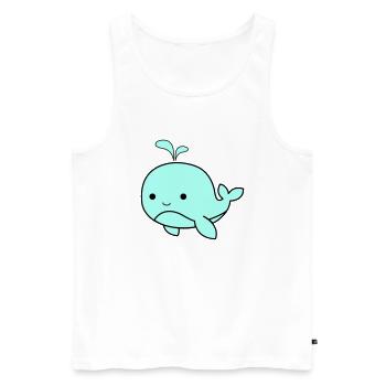 baby wal 02 - Männer Premium Bio Tank Top - Weiß - Vorne - Michal (187cm)