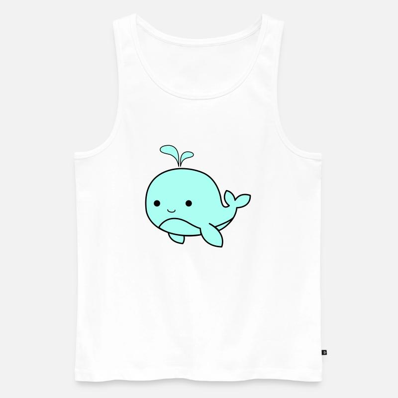 baby wal 02 - Männer Premium Bio Tank Top - Weiß