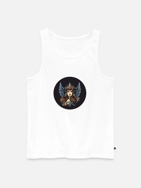 Warrior - Men's Premium Organic Tank Top - white
