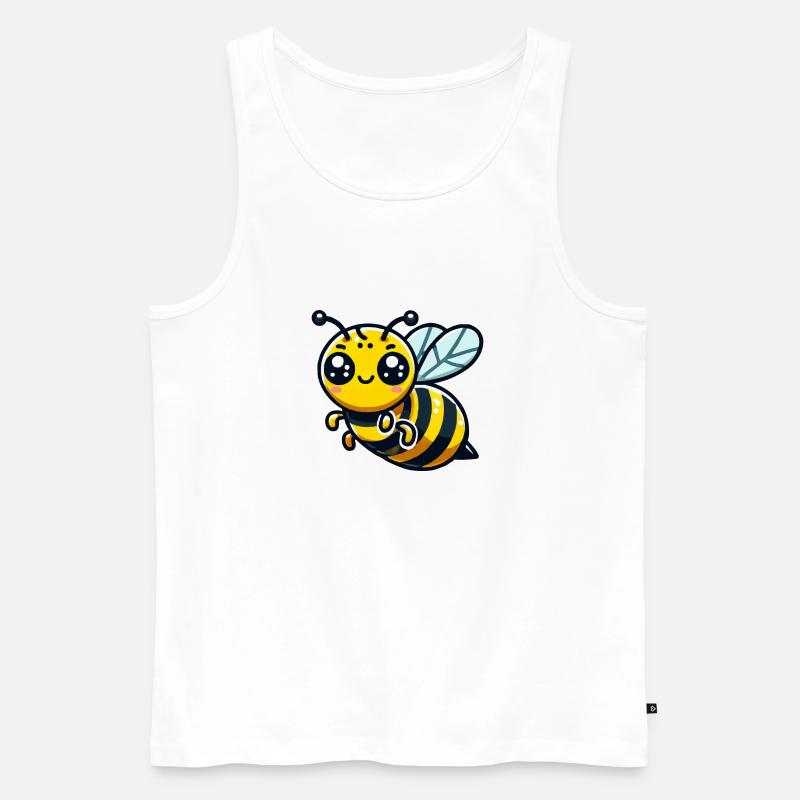 biene wespe comic - Männer Premium Bio Tank Top - Weiß