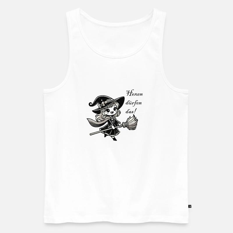hexe comic - Männer Premium Bio Tank Top - Weiß