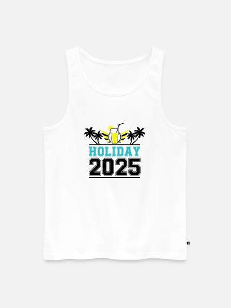Holiday 2025 - Männer Premium Bio Tank Top - Weiß