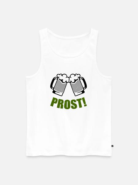 Beer Cheers - Men's Premium Organic Tank Top - white