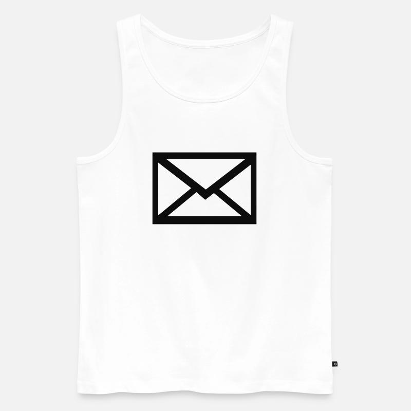 Brief - Post - Männer Premium Bio Tank Top - Weiß