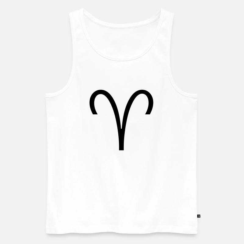 Widder - Männer Premium Bio Tank Top - Weiß