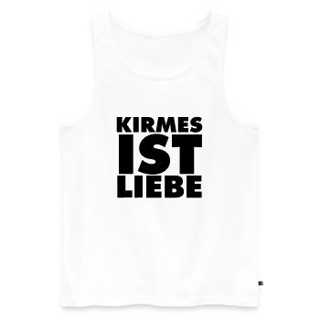 kirmes-ist-liebe - Männer Premium Bio Tank Top - Weiß - Vorne - Michal (187cm)