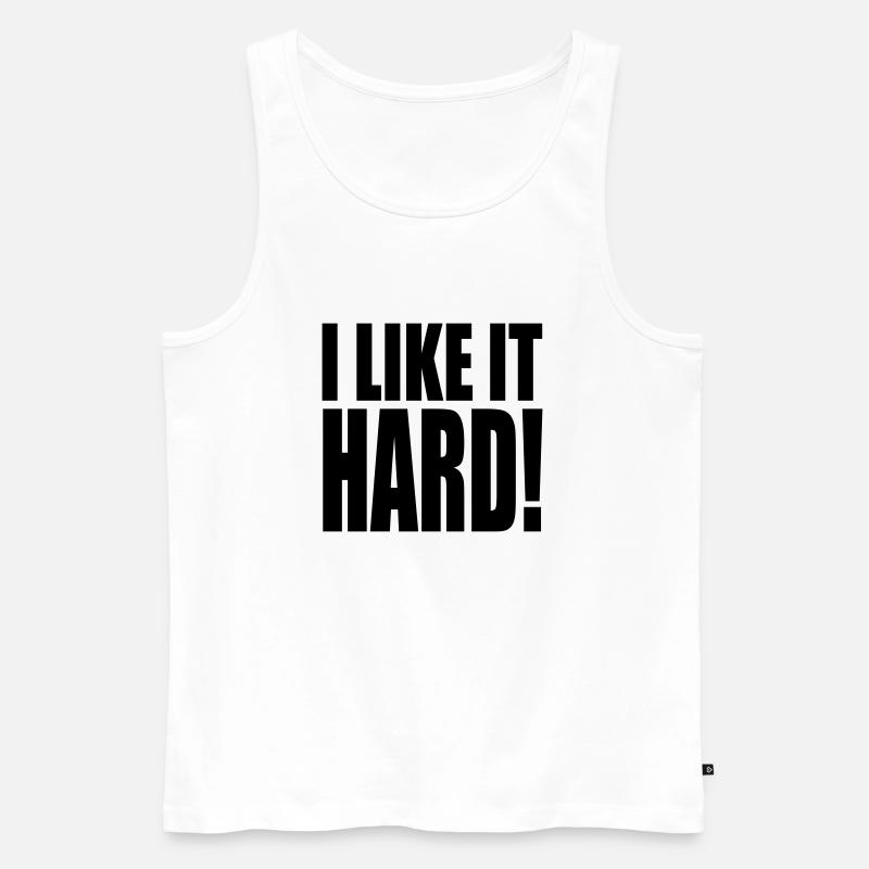 I like it hard! - Männer Premium Bio Tank Top - Weiß