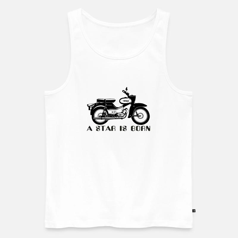 Simson Star is Born - Männer Premium Bio Tank Top - Weiß